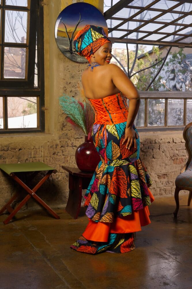 African Print Bridal Set - Image 3