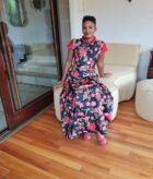 Flowered Aline Dress - Image 2