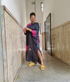 Black and Pink Cube Dress - Image 3