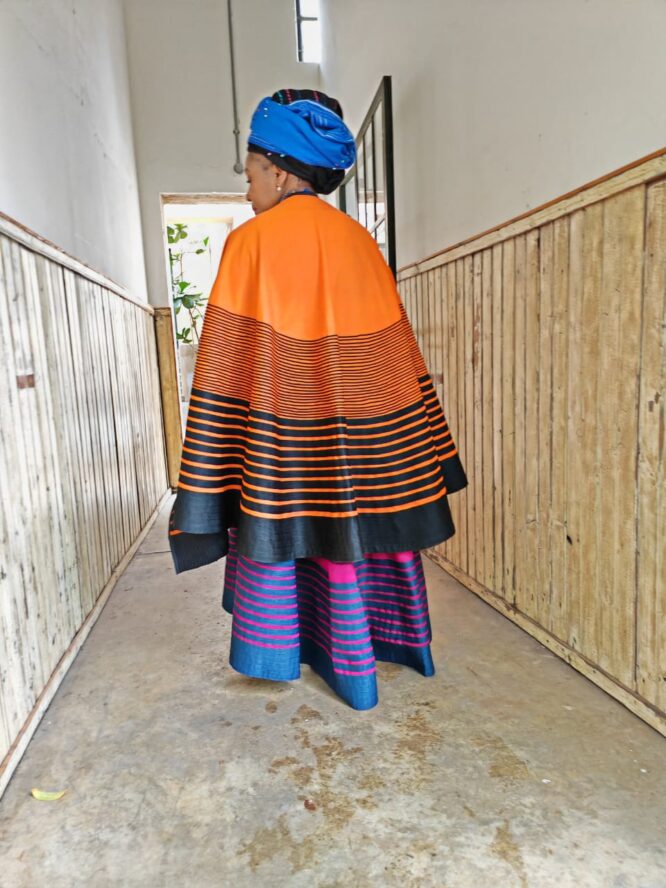 Orange wrap skirt - Image 2