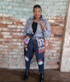 Afri-denim pants