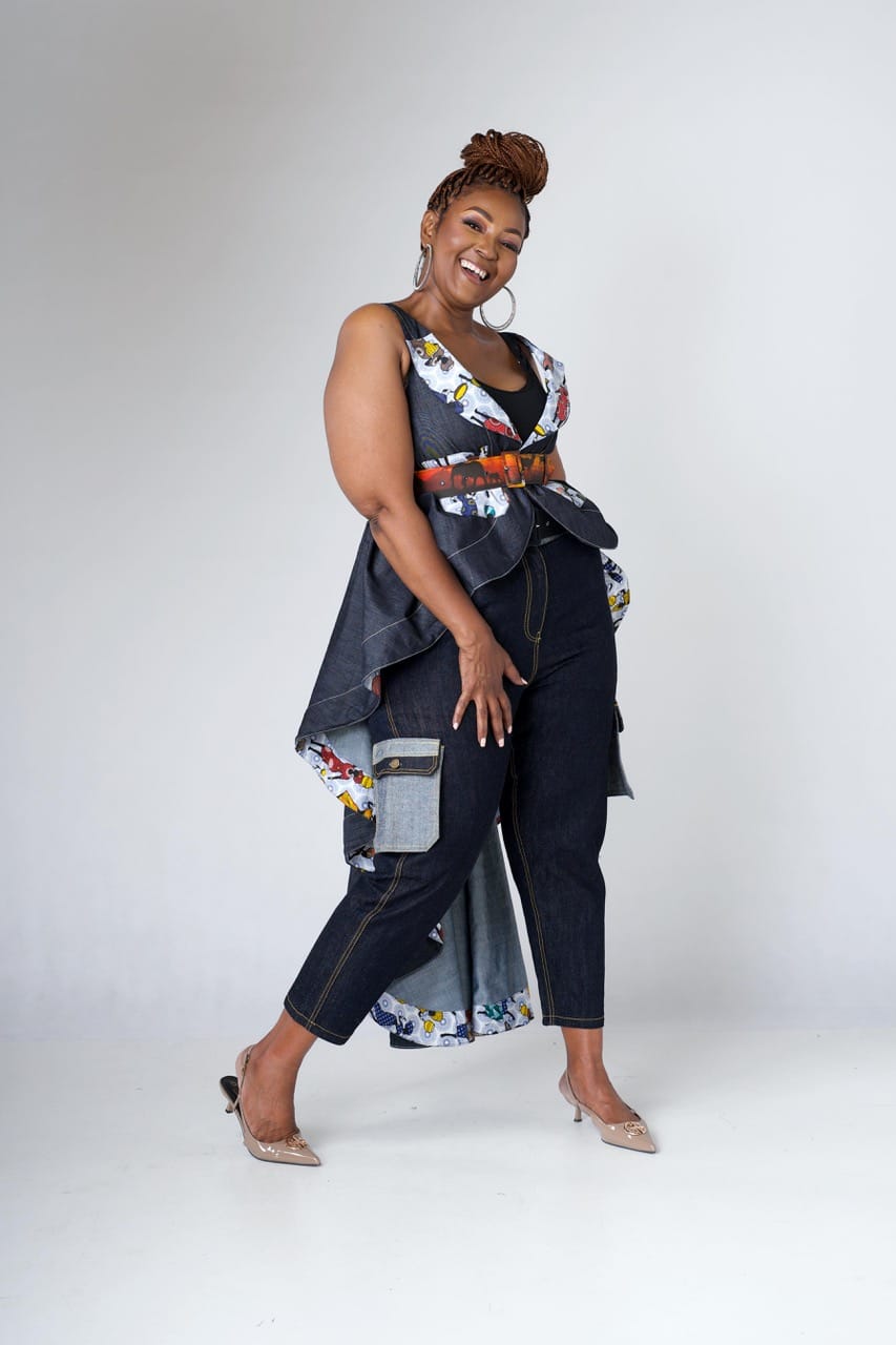 Denim Overlay kimono - Image 2