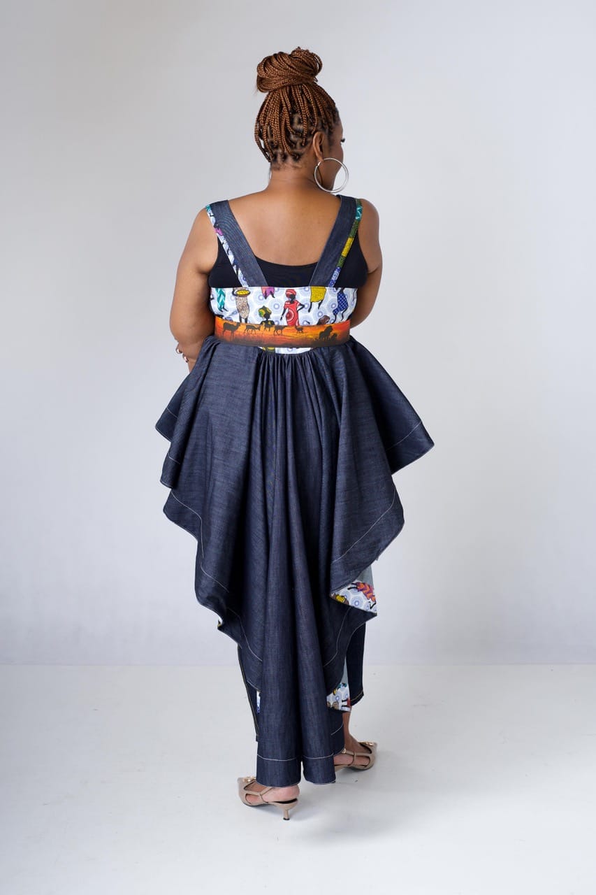 Denim Overlay kimono - Image 4