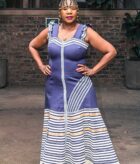 Name: Mauve Fishtail mbhaco with applique