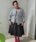 Baggy checkered jacket